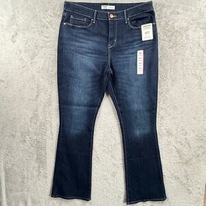 Signature Levi Strauss Jeans‎ Womens 16S W33 L30 Mid Rise Bootcut Dark Wash NWT